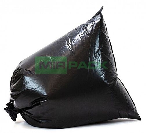 Мешки для мусора 240 литров, 90 мкм, ПВД, в пачках 50 шт, черные - Вид 5