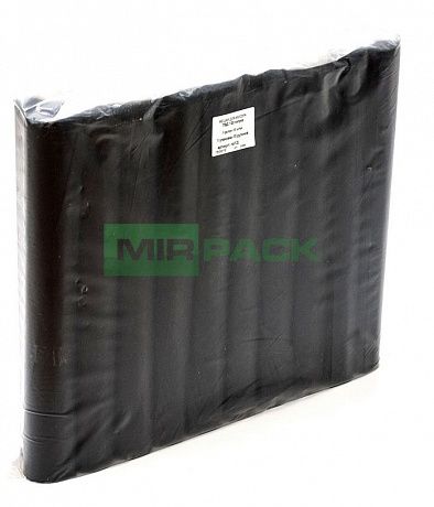 Мешки для мусора 120 литров, 35 мкм, 10 шт, ПВД, черные, 2х слойные - Вид 3