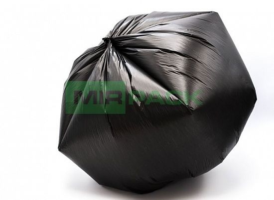 Мешки для мусора 35 литров, в рулоне 30 штук, 12 мкм, материал ПНД, 50х64 см, черные, EXTRA - Вид 5