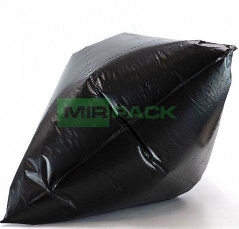 Мешки для мусора 60 л, 45 мкм, ПВД, в рулоне 20 шт, прочные, строительные, черные, 60х70 см, EXTRA Black 2 слоя - Вид 2